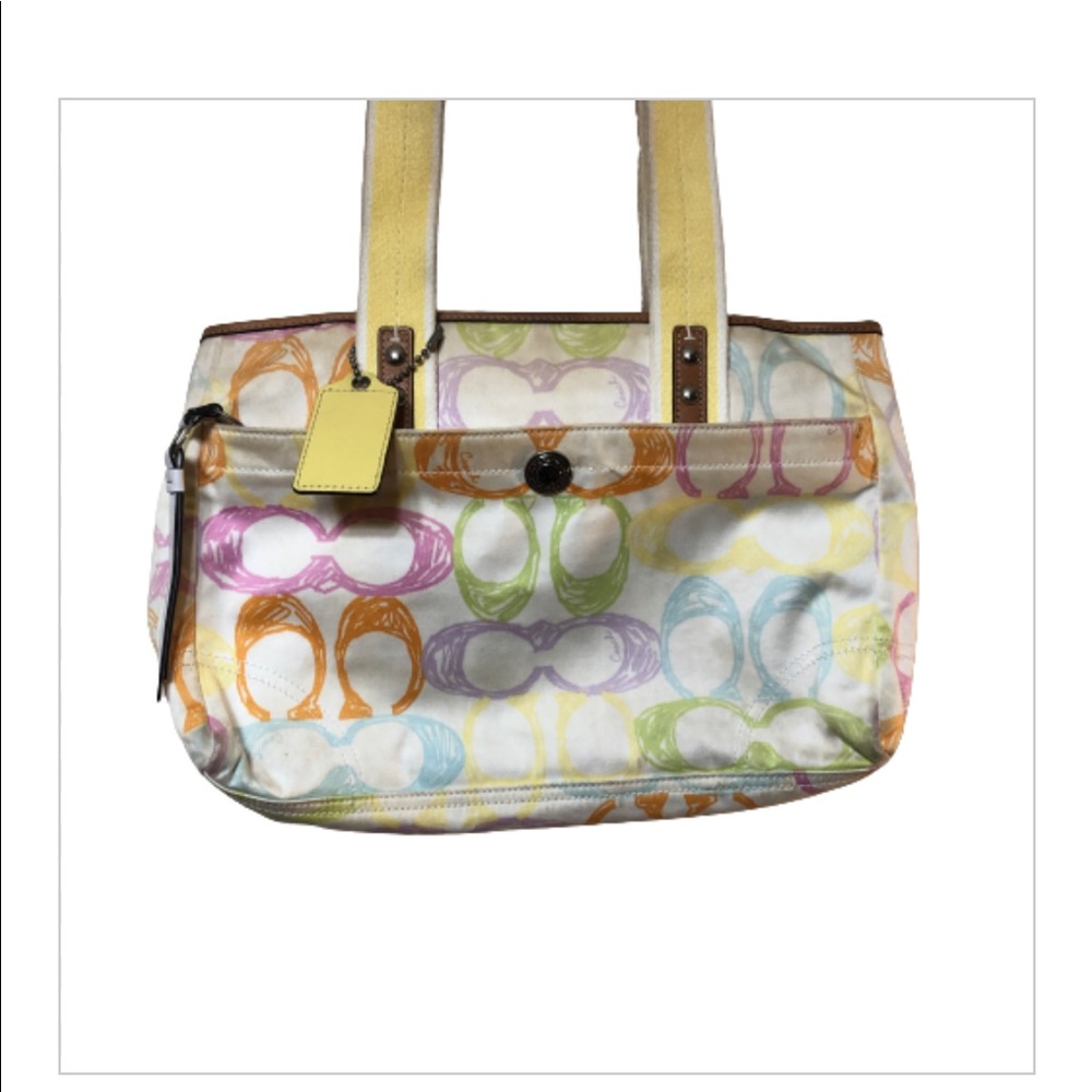Coach Hamptons Scribble carryall bag